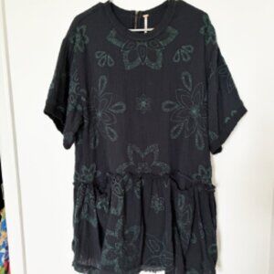 Free People Gauze Textured Tunic M